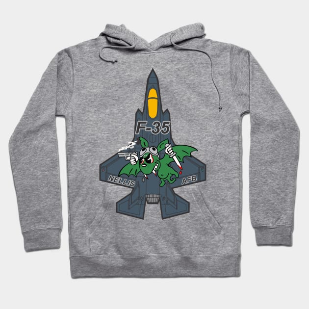 F-35A Lightning II - Green Bats Hoodie by MBK